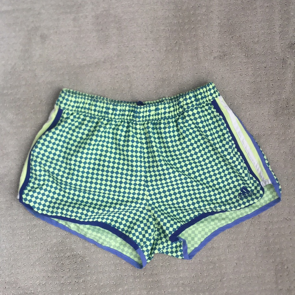 Neon Adidas shorts